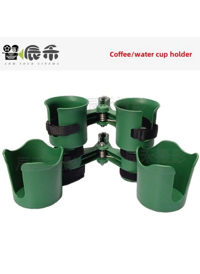 Generic BT.ROBOCUP Director Car Cup Holder Cup Holder Light Recording Actor Set Outdoor Fishing Net Red Live Broadcast-Body Color:Black 3-piece Set (1 Cup Clip + 1 Tool Holder + 1 Round Cup)  - Image 3