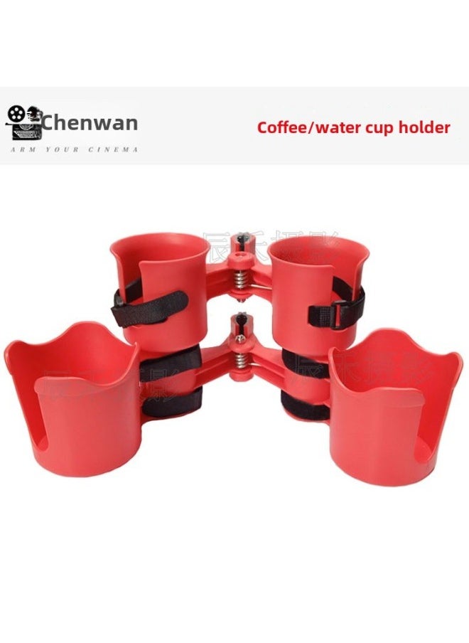Generic BT.ROBOCUP Director Car Cup Holder Cup Holder Light Recording Actor Set Outdoor Fishing Net Red Live Broadcast-Body Color:Black 3-piece Set (1 Cup Clip + 1 Tool Holder + 1 Round Cup)  - Image 4