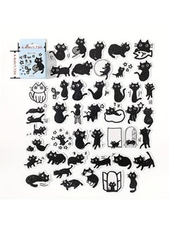 Generic 45pcs/Box Whimsical Black Cat Anime Stickers Collection - Decorate Your Scrapbooking, Bullet Journal, DIY Crafts, Planners, Suitcase, Diary, Notebooks, Album, Laptop, Phone Cases  - Image 5