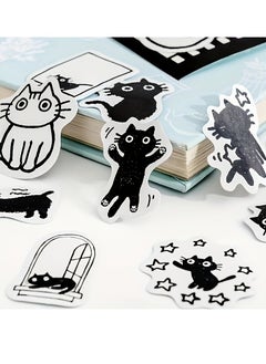 Generic 45pcs/Box Whimsical Black Cat Anime Stickers Collection - Decorate Your Scrapbooking, Bullet Journal, DIY Crafts, Planners, Suitcase, Diary, Notebooks, Album, Laptop, Phone Cases  - Image 3