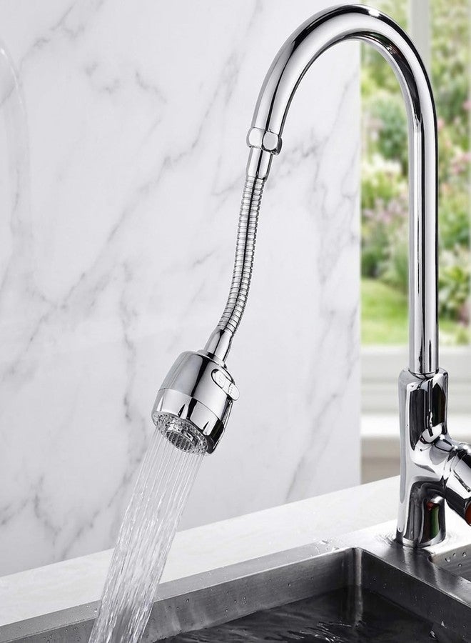 Homava 360 Degree Flexible Faucet Extender, Stainless Steel Kitchen Sink Aerators, Dual Mode Shower and Aerator, 190mm, for 22mm and 24mm Faucet Threads | 19 CM | Pack-1 - Image 1