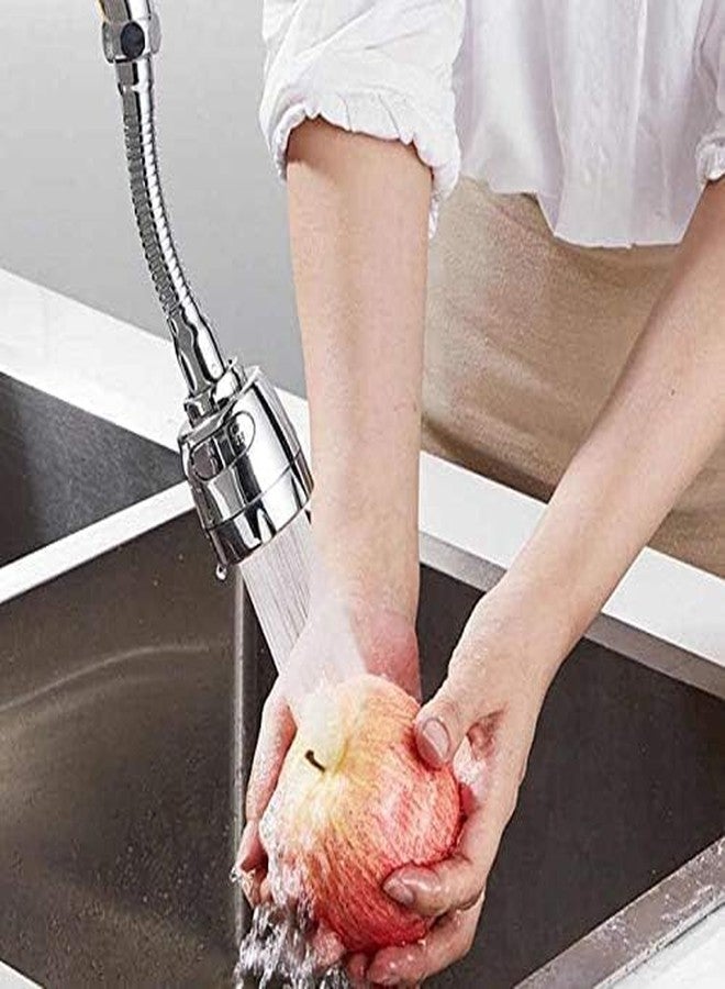 Homava 360 Degree Flexible Faucet Extender, Stainless Steel Kitchen Sink Aerators, Dual Mode Shower and Aerator, 190mm, for 22mm and 24mm Faucet Threads | 19 CM | Pack-1 - Image 3