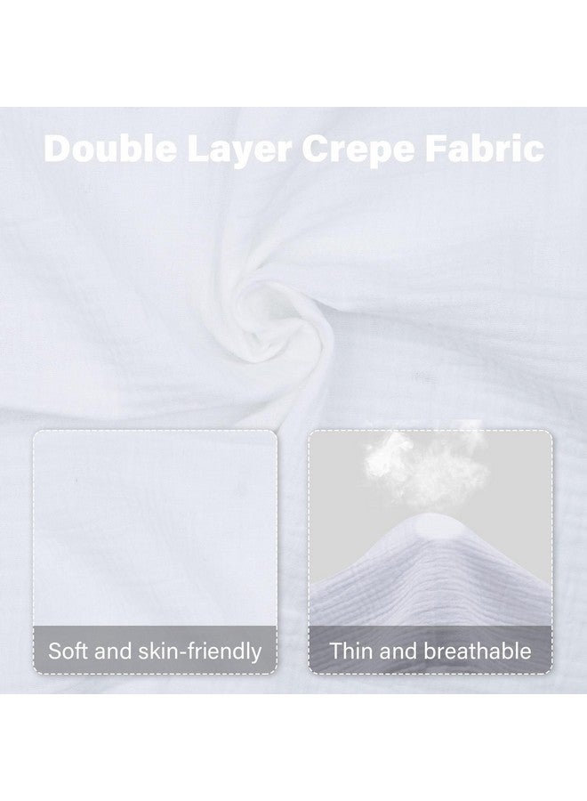 CUXFLS Muslin Swaddle Blankets for Newborn Boys and Girls Burping Clothes, Skin-Friendly Large Size Suitable for Infant Baby Breathable Swaddle Wrap(2 Pack) - Image 3