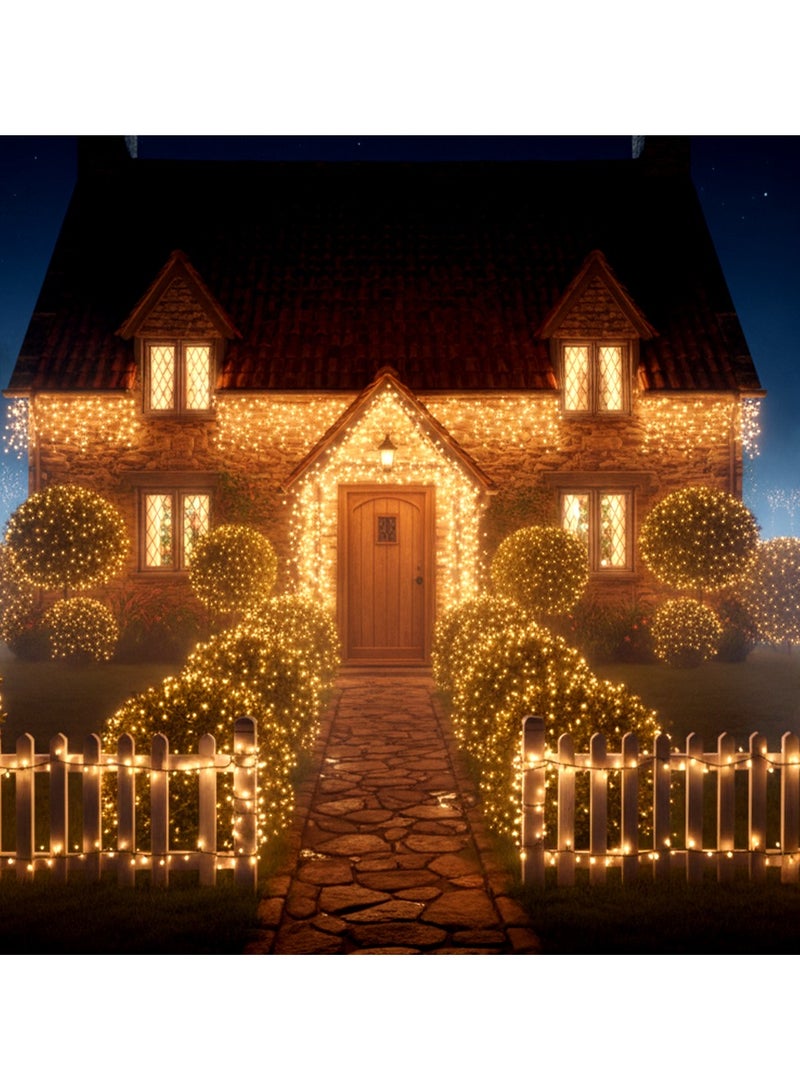ZAYO LED Clear String Lights – Decorative Fairy Lights for Garden, Patio, Wedding, Party, Festival & Home Decoration, Indoor/Outdoor LED Lighting Warm White-50 Meter - Image 4
