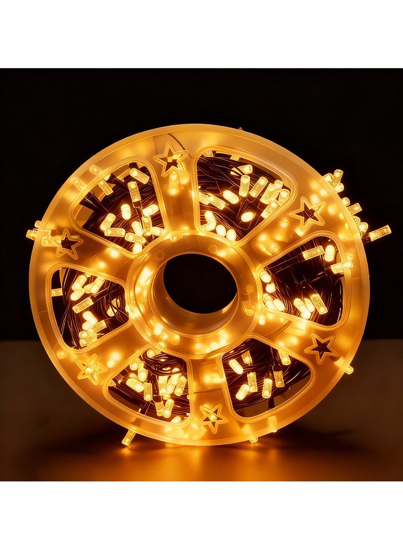 ZAYO LED Clear String Lights – Decorative Fairy Lights for Garden, Patio, Wedding, Party, Festival & Home Decoration, Indoor/Outdoor LED Lighting Warm White-50 Meter - Image 1