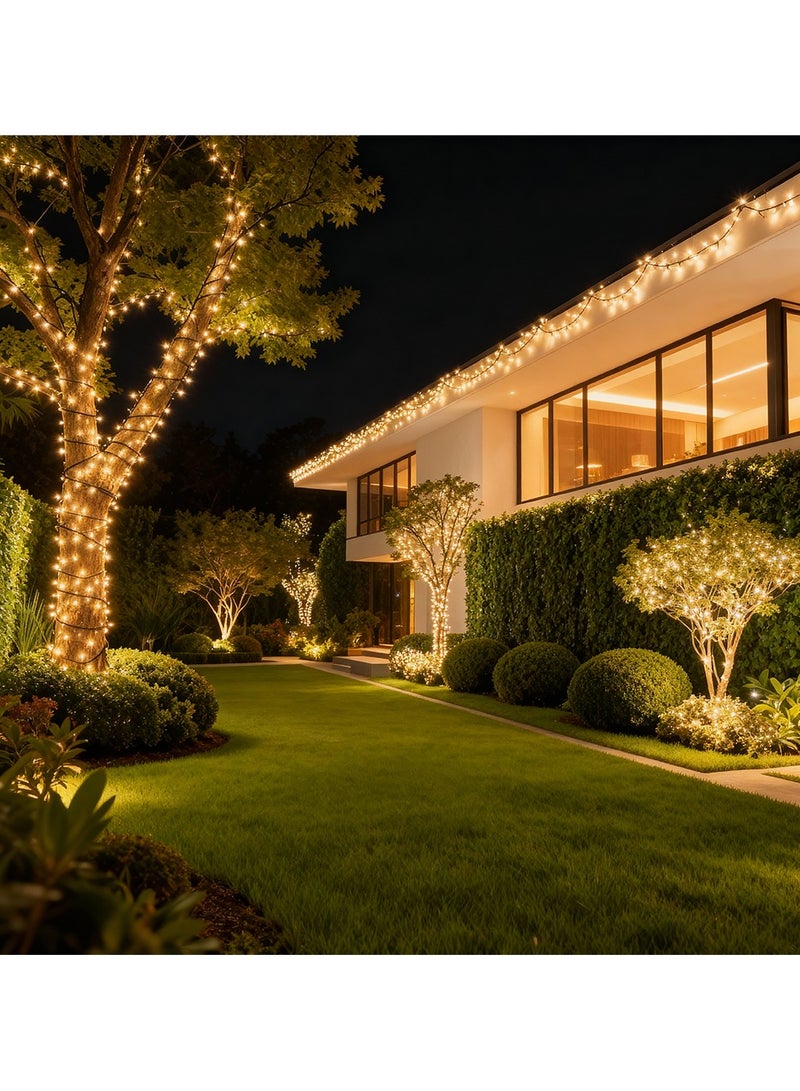 ZAYO LED Clear String Lights – Decorative Fairy Lights for Garden, Patio, Wedding, Party, Festival & Home Decoration, Indoor/Outdoor LED Lighting Warm White-50 Meter - Image 3