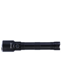 SONASHI Rechargeable LED Torch with Zoom Function | 6000mAh Battery with Type-C Charging | 1200 Meters Long Coverage | Hyper Bright 20-Watt Laser LED with 3 Hours Continuous Working | LED Flashlight for Camping & Hiking | SLT-3811Z Black (Pack of 2)  - Image 3