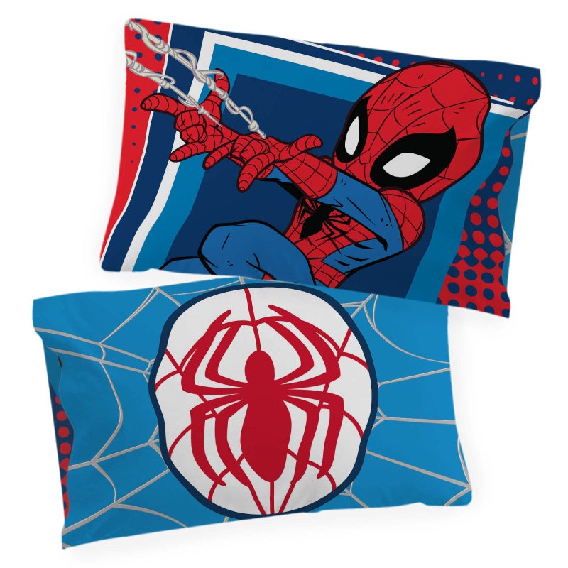 Jay Franco Marvel Super Hero Adventures Go Spidey 2 Pack Pillowcase - Double-Sided Kids Super Soft Bedding (Official Marvel Product) - Image 1