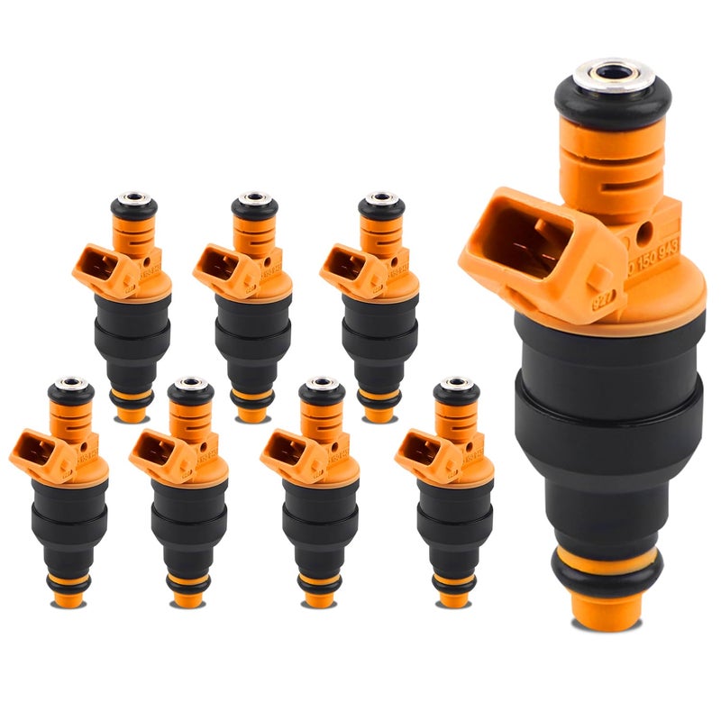 WINNEWBEAUTY Upgraded Set of 8 Fuel Injectors Compatible with Ford Lincoln Mercury Mustang Vehicles46L 50L 54L 58L E150 E250 E350 F150 F250 F350 Fuel Injector Kit Replace OE 0280150943 0280150939 0280150909 - Image 2