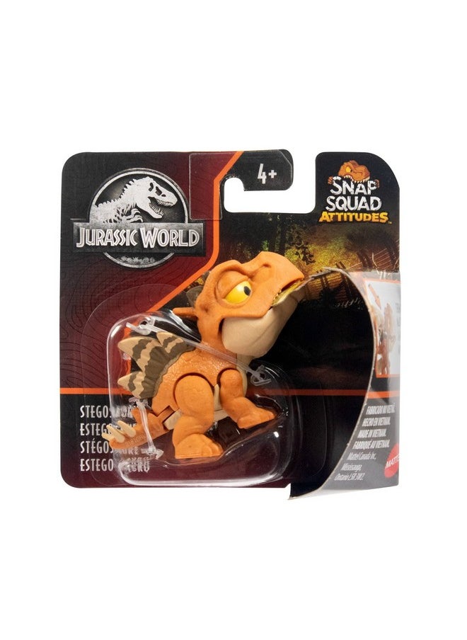 جوراسيك وورلد ديناصور Jurassic World Snap Squad Attitudes القابل للتحصيل مع ميزة Snap On  - Image 1
