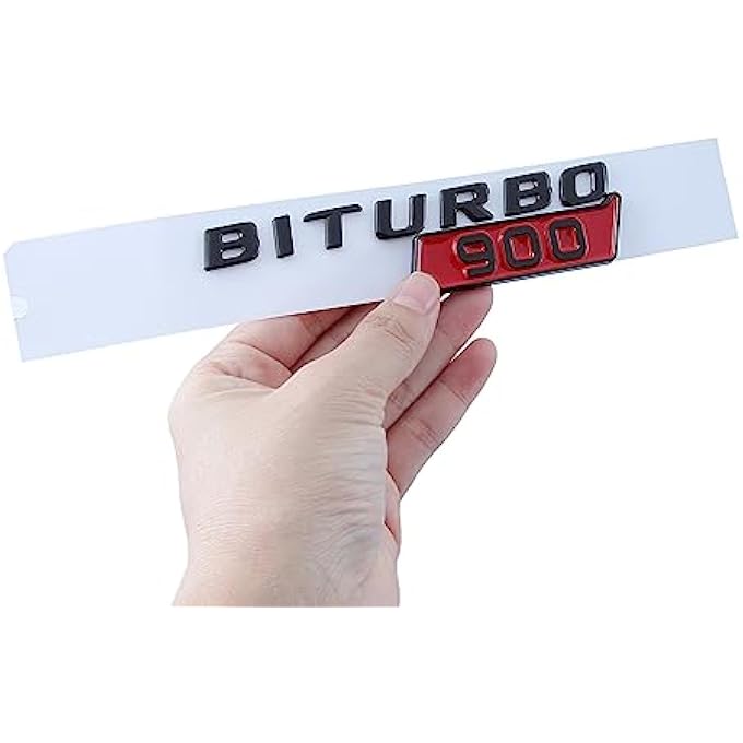 ريحني شعارات بيتوربو 900 شعار السيارات لجميع أبواب السيارات رفرفر أسود - Image 4