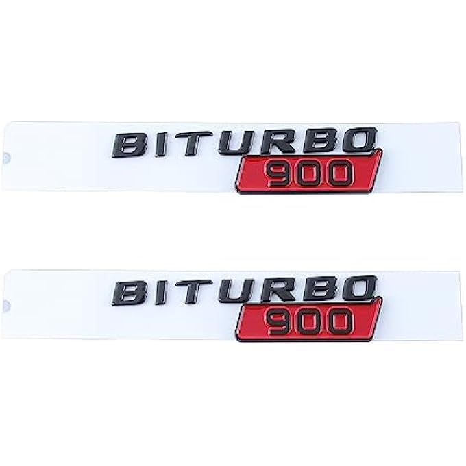 ريحني شعارات بيتوربو 900 شعار السيارات لجميع أبواب السيارات رفرفر أسود - Image 2