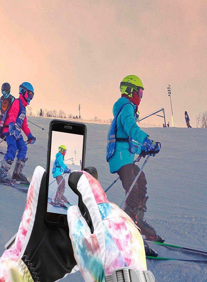 Yidomto Ski Gloves, Winter Waterproof Warm Touchscreen Snow Gloves Mens, Womens, Boys, Girls, Kids (Colorful-S) - Image 5
