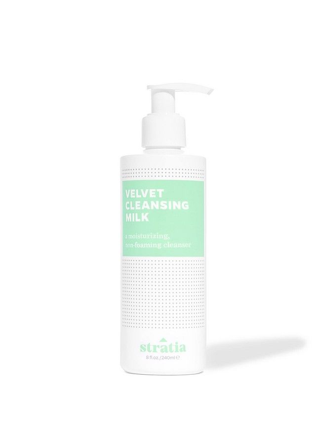 Stratia Velvet Cleansing Milk | Gentle Cream Face Cleanser | Moisturizing Nonfoaming | Chamomile Olive Oil & Aloe Vera | 8 Fl Oz - Image 2
