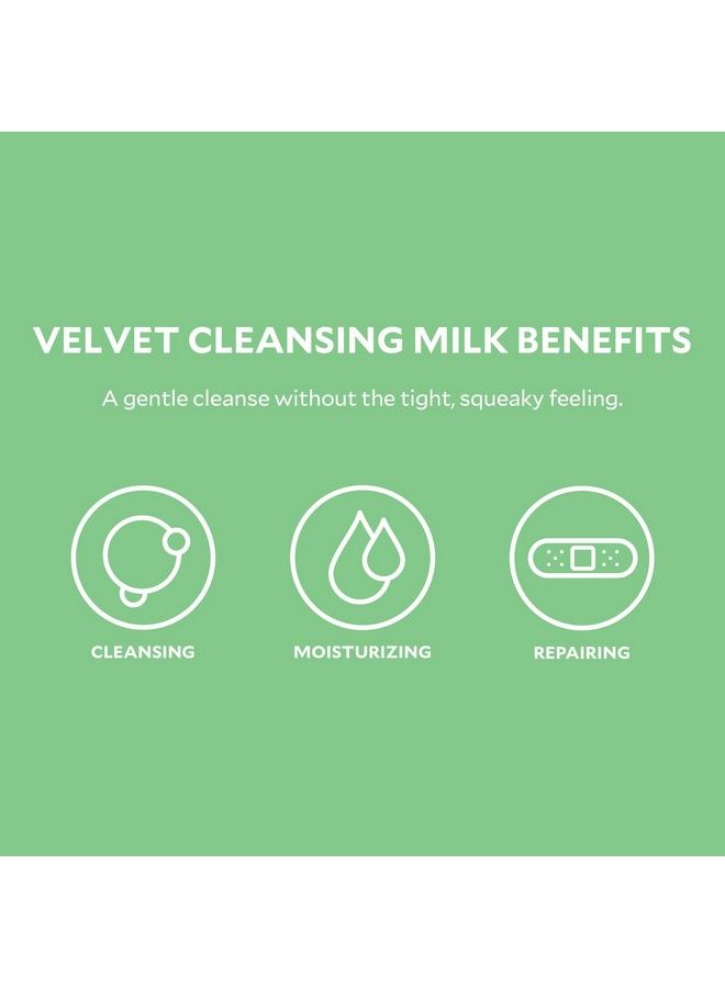 Stratia Velvet Cleansing Milk | Gentle Cream Face Cleanser | Moisturizing Nonfoaming | Chamomile Olive Oil & Aloe Vera | 8 Fl Oz - Image 3