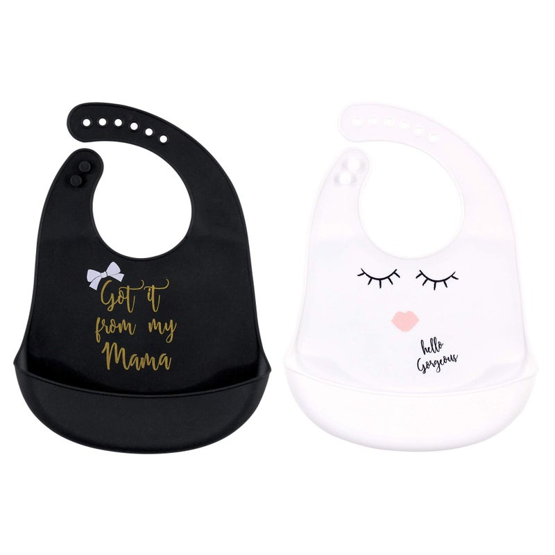 Little Treasure Little Treasure Unisex Baby Silicone Bibs Mama One Size 
