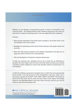 Sixth Edition, The Ultimate Guide to SAT® Grammar - view 2