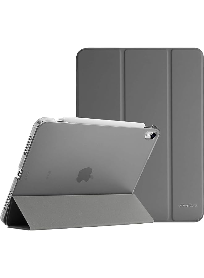 Procases iPad Air 5th Generation Case 2022 / iPad Air 4th 2020 Case 10.9 Inch, Slim Stand Hard Back Shell Protective Smart Cover for iPad Air 5th A2589 A2591/ Air 4th Gen A2316 A2324 –Grey - Image 1