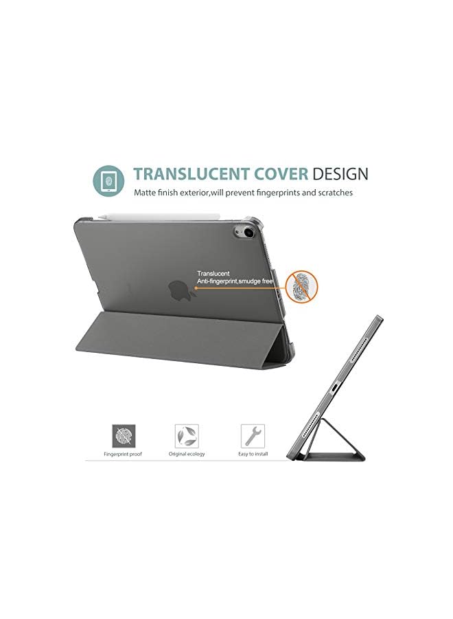 Procases iPad Air 5th Generation Case 2022 / iPad Air 4th 2020 Case 10.9 Inch, Slim Stand Hard Back Shell Protective Smart Cover for iPad Air 5th A2589 A2591/ Air 4th Gen A2316 A2324 –Grey - Image 4
