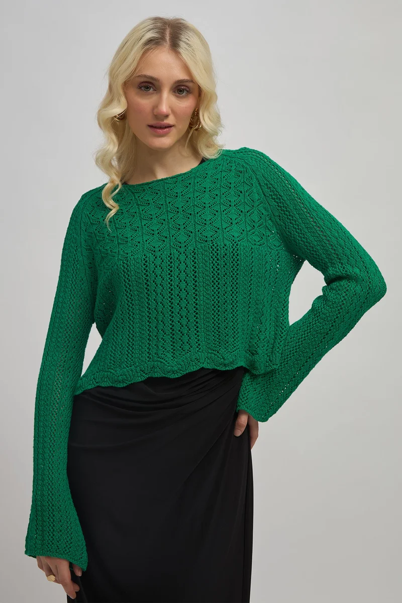 Virgio VIRGIO 100% Cotton Knited Fullsleeve Raglan Top