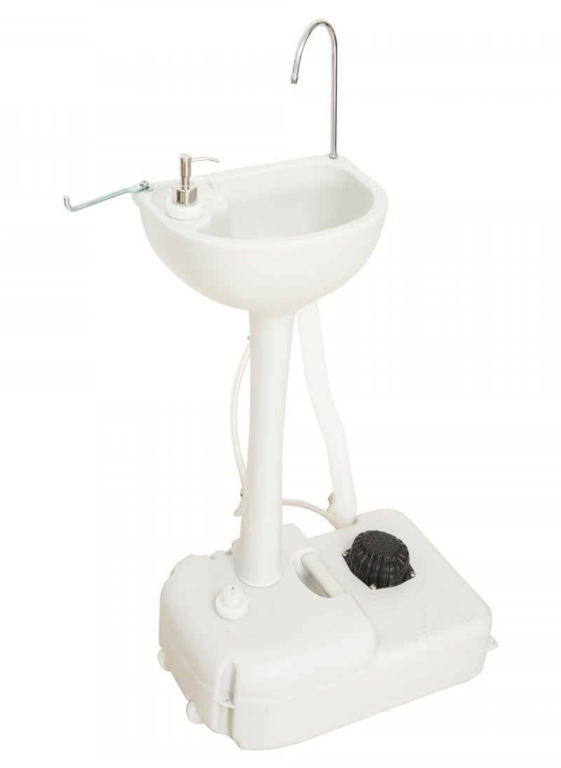 RENOVO - Portable Sink Camping Hand Washing Station with 17 L Wash Basin Stand, Rolling Wheels, Soap Dispenser - Image 1