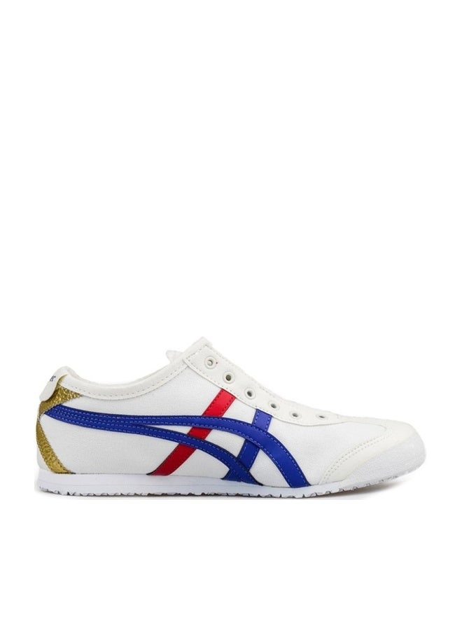 Onitsuka Tiger MEXICO 66 Slip-On Canvas Casual Colorblock Sneakers Shoes White/Red /Blue/Gold - Image 1