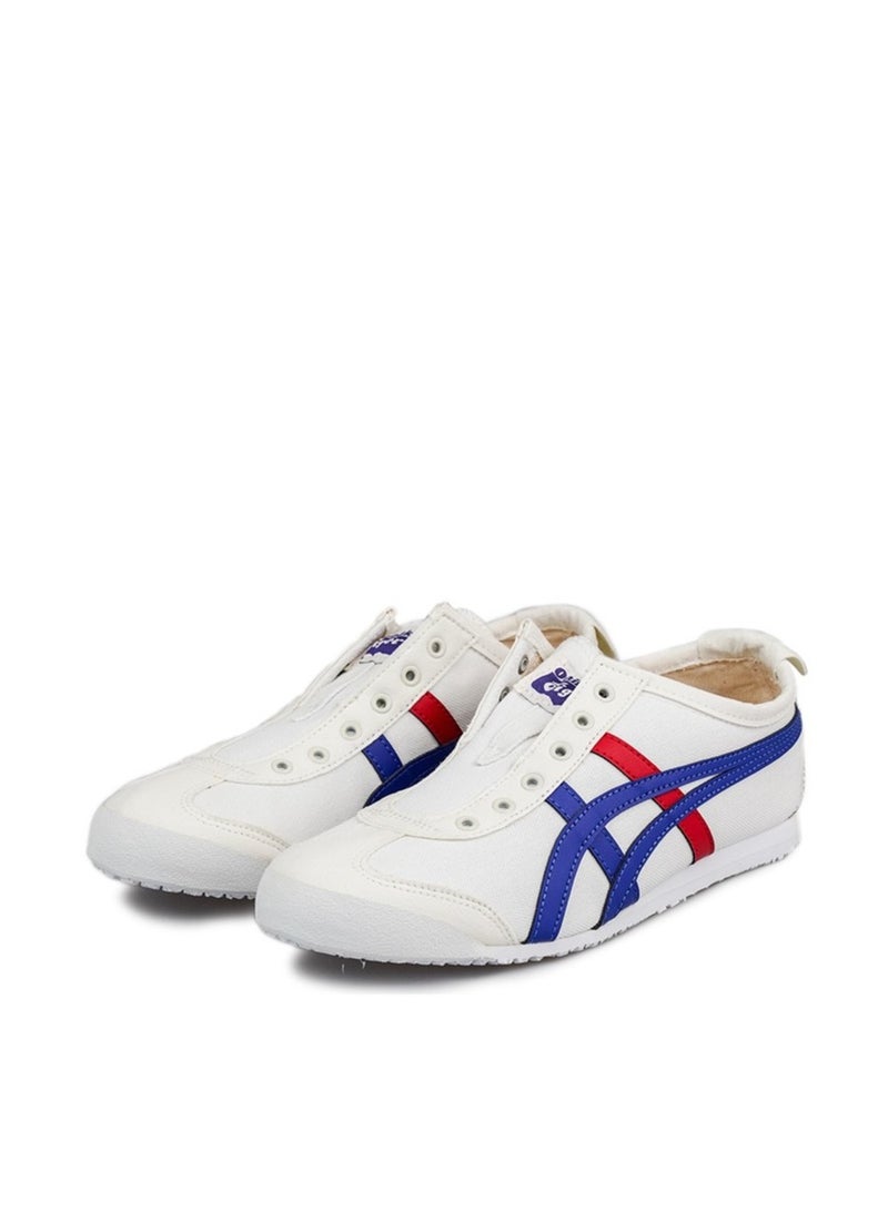Onitsuka Tiger MEXICO 66 Slip-On Canvas Casual Colorblock Sneakers Shoes White/Red /Blue/Gold - Image 3