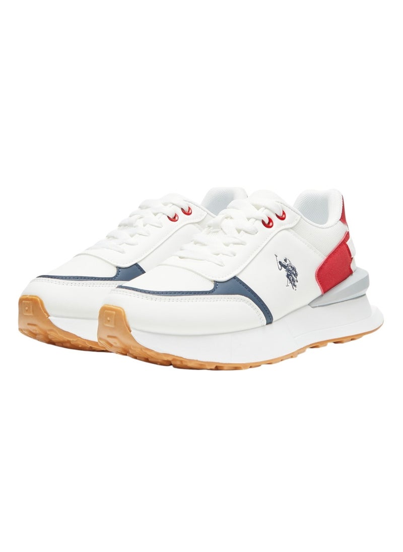 U.S. Polo Assn. - Women's White Low-Top Sneakers - Lightweight with White Sole, Comfortable Casual Shoes - Image 1