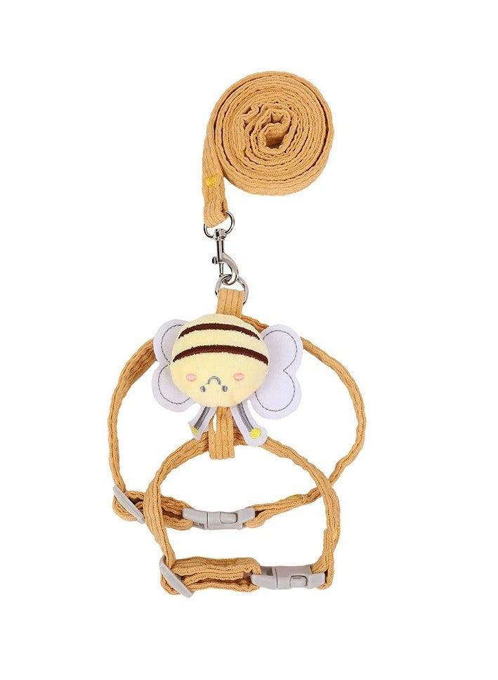 Goolsky Little Bee Cat Harness Leash Anti-Escape I-Shaped Internet-Famous Adjustable Cat Walking Leash​ - Image 4