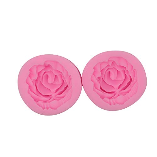 HengKe 2 Piece 3d Flower Bloom Rose Shape Silicone Molds for Cupcake Dessert Chocolate Jelly Cookie Decor, Jewelry, Pastry, Chocolate,Handmade Soap Mould Candy Making - Image 2