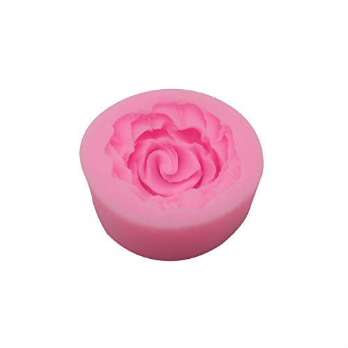 HengKe 2 Piece 3d Flower Bloom Rose Shape Silicone Molds for Cupcake Dessert Chocolate Jelly Cookie Decor, Jewelry, Pastry, Chocolate,Handmade Soap Mould Candy Making - Image 3