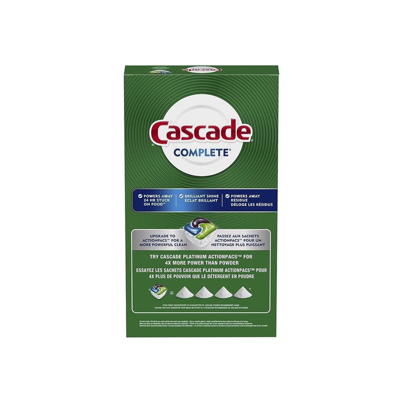 كاسكيد Cascade Complete Powder Cascade Cascade غسل الصحون مسحوق Cascade 90 أونصة مع Cascade Platinum غسالة الصحون Cleaner 3 Count Count - Image 3