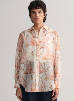 GANT Saling Print Cotton Silk Shirt  - Image 1