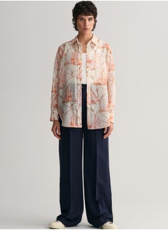 GANT Saling Print Cotton Silk Shirt  - Image 4