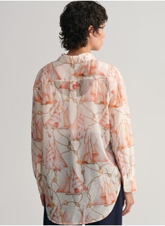 GANT Saling Print Cotton Silk Shirt  - Image 2