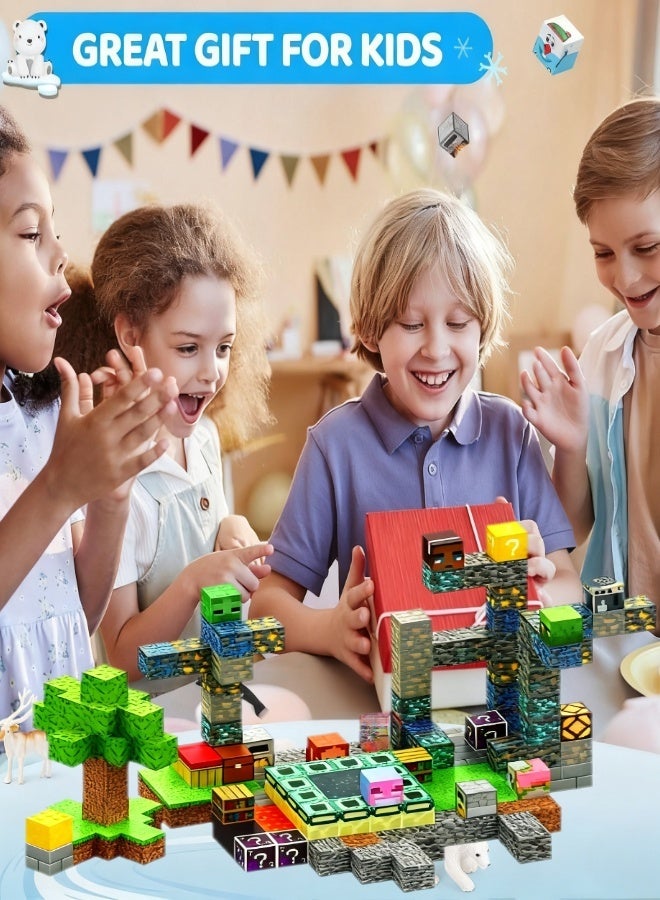 190PCS Magnetic Blocks for Boys  Girls Toys for Toddlers Gifts for 3+Years Old Kids 2CM Magnet Cubes Classroom Must Haves Construction Toys - Image 4