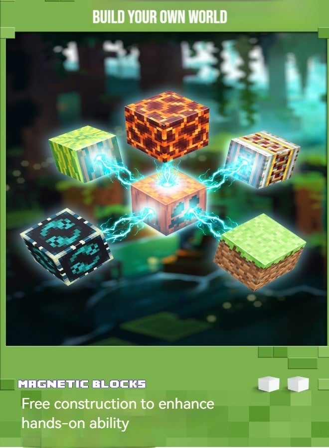 190PCS Magnetic Blocks for Boys  Girls Toys for Toddlers Gifts for 3+Years Old Kids 2CM Magnet Cubes Classroom Must Haves Construction Toys - Image 5