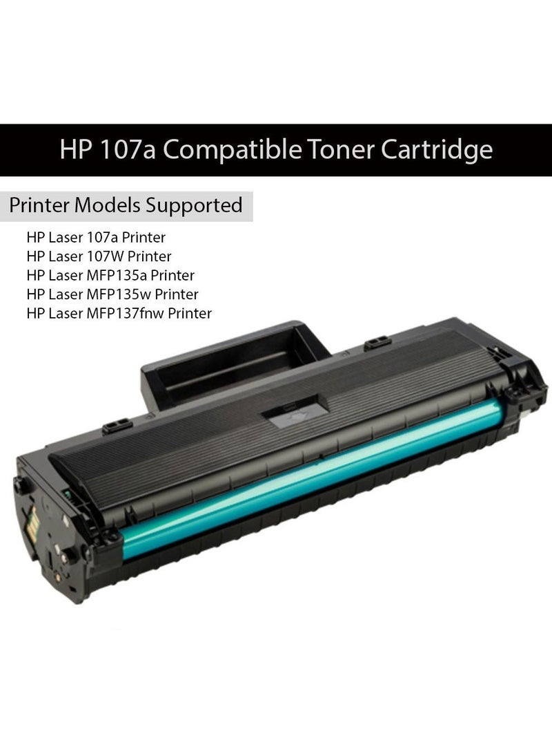LET MY 107A (W1107A) BLACK TONER CARTRIDGE For HP Laser Jet 107A MFP 137Fnw 107W 135A 135W Printer - Image 3