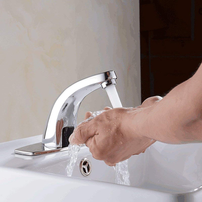 Ovises SenseOne Touchless Brass Faucet Premium ChromePlated Tap with Foam Flow Adapter ACDC - Image 2