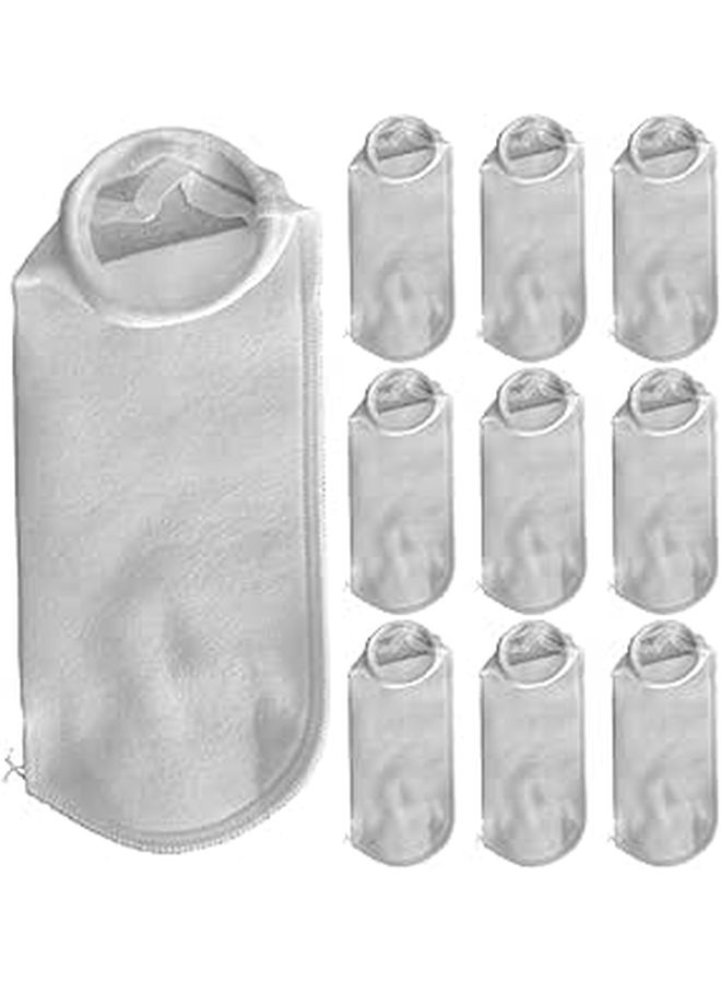 200 PP Polyethylene Filter Socks with Steel Ring 4 1 Inch Liquid Filter Bags 10 Pack - Image 1