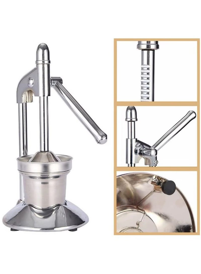 Hand Press Juicer Machine Professional Citrus Juicer Hand Press Citrus Squeezer Machine Stainless Steel Lemon Juicer  - Image 4