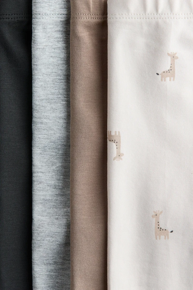 H&M 4-pack cotton jersey leggings