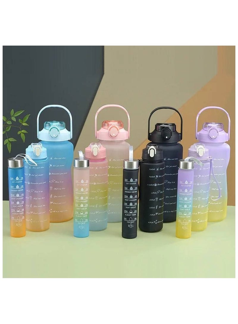 Sports water bottle 3 in 1, capacity 2 liters, 1 liter, 500 ml, excellent healthy material, BPA-free, shock-resistant, with a tight-fitting lid and shalimo - Image 3