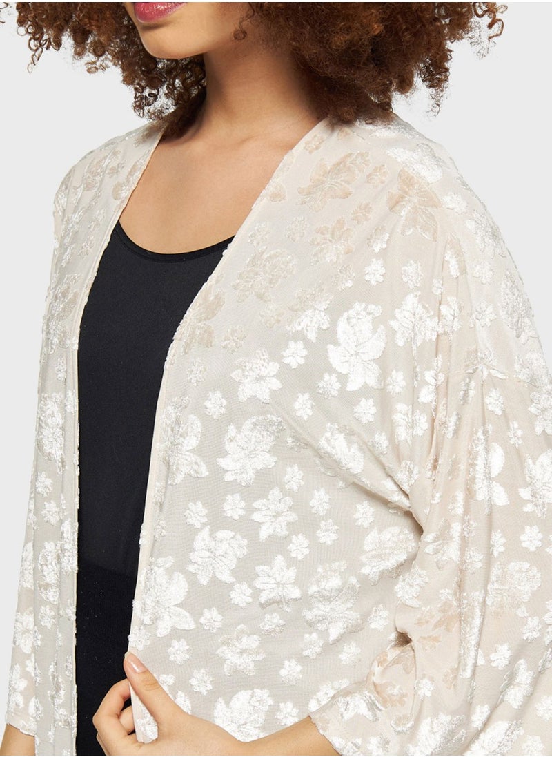 2Xtremz - Fringe Detail Kimono - Image 1