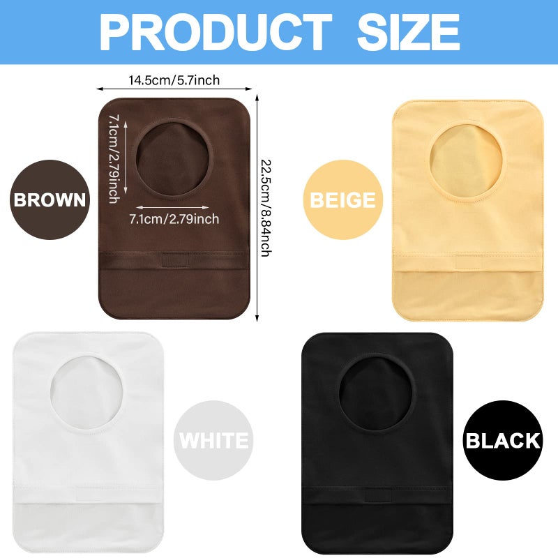 Boao 8 Pcs Stretchy Bag Cover Washable Pouch Liner for Women Men Lightweight Pouch Care Reusable Protector Protective Bag (Multicolored) - Image 5