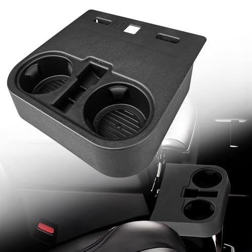 Wingsflee Front Console Cup Holder for Ford F150 2015-2020 & F-Series Super Duty 2017-2022 - Replaces Part HC3Z-2813562-AB, Under Front Seat Mount - Image 1