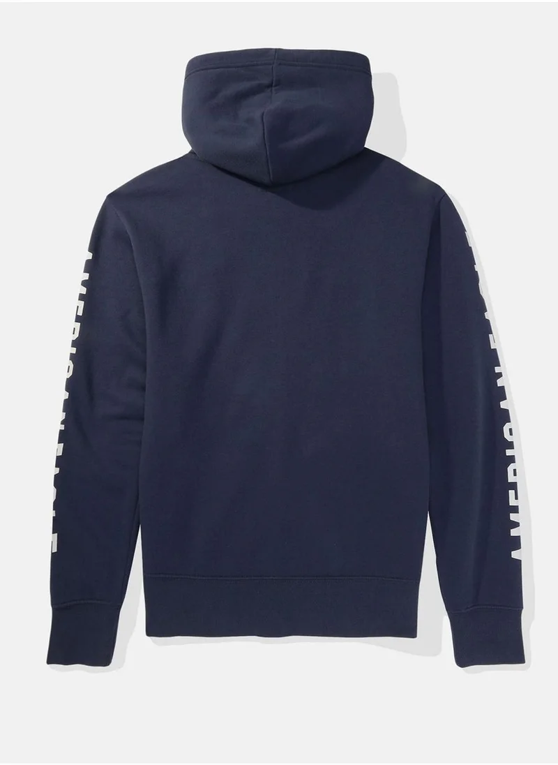 American Eagle Graphic Zip Through  Hoodie
