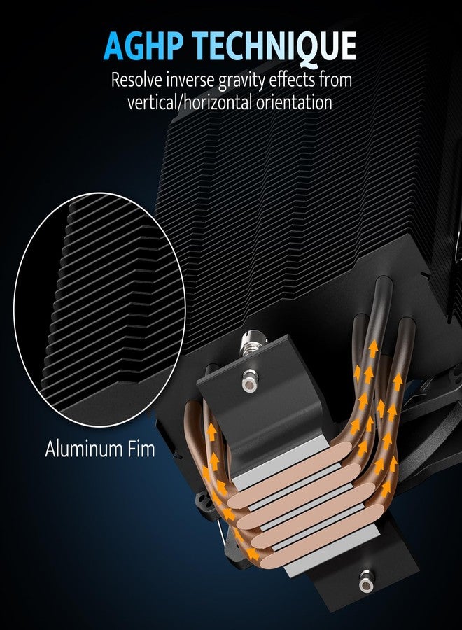 دارك فلاش مبرد المعالج darkFlash Z4Pro Mist، برج واحد 120 مم، استهلاك طاقة 200 واط، 4 أنابيب حرارية بقطر 6 مم، مراوح ARGB PWM، مبرد هوائي متوافق مع معالجات Intel LGA115x/12xx/17xx و AMD AM4/AM5، ارتفاع 155 مم (أبيض) - Image 3