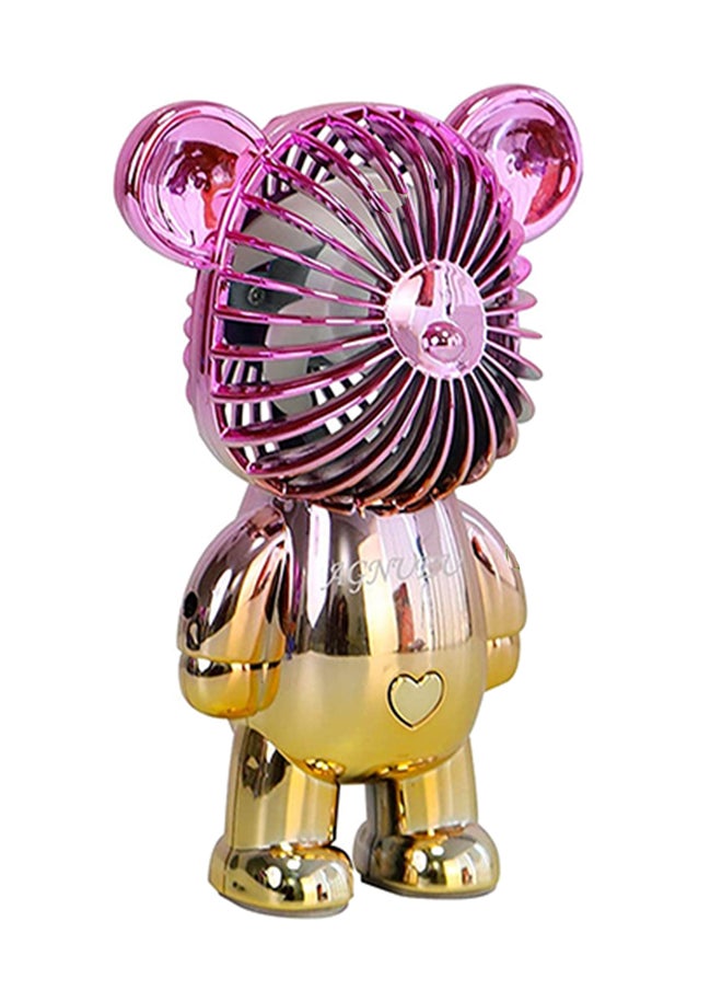 Generic Handheld Mini Hand Held Fan With USB Rechargeable Battery, 3 Speed, Purple)  - Image 1