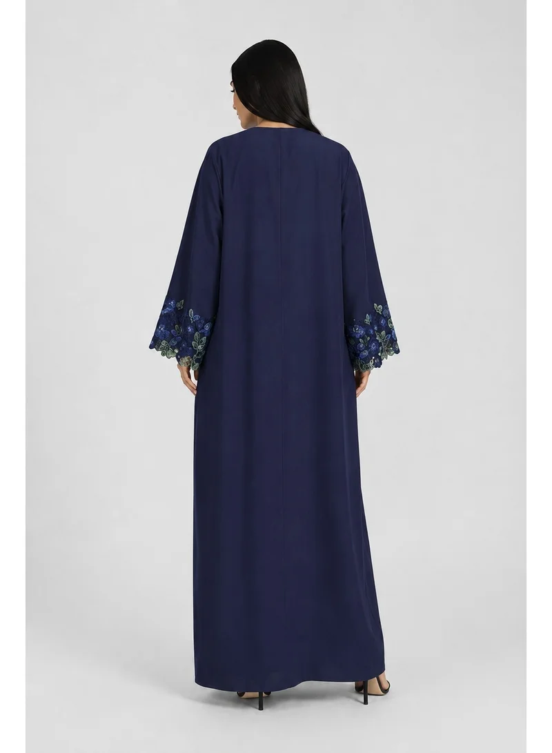 Reem Abayas Women's Navy Abaya with Matching Sheila